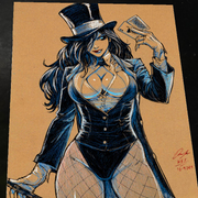 Zatanna Art Print Signed 8.5x11 | Art by Keyeske