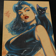 Catwoman - Marvel art print by Keyeske