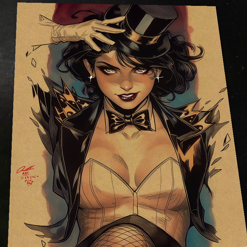 Zatanna Art Print Signed 8.5x11 | Art by Keyeske