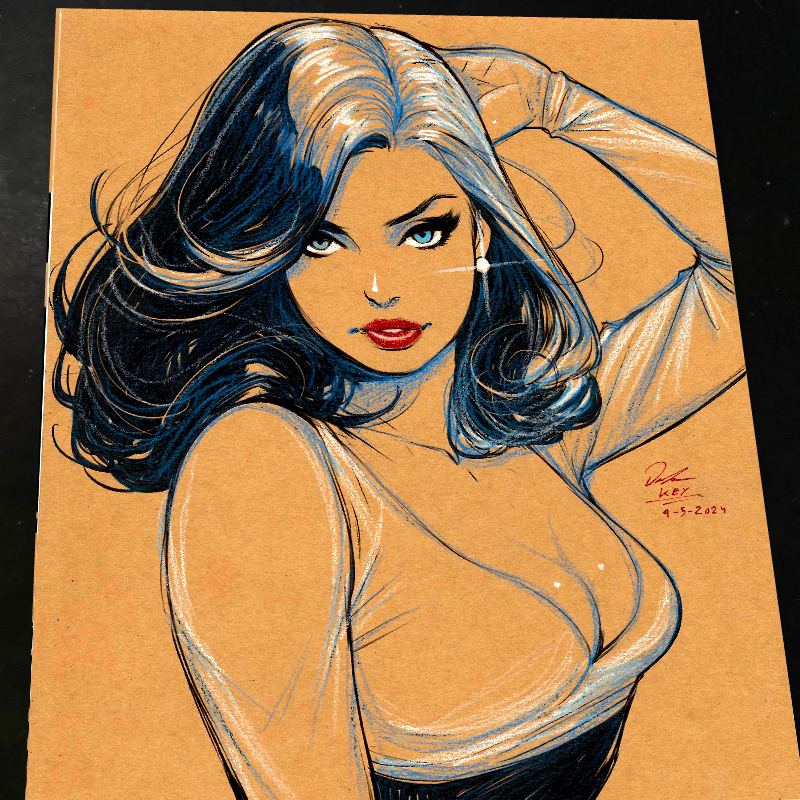Lois Lane Art Print Signed 8.5x11 | Art by Keyeske