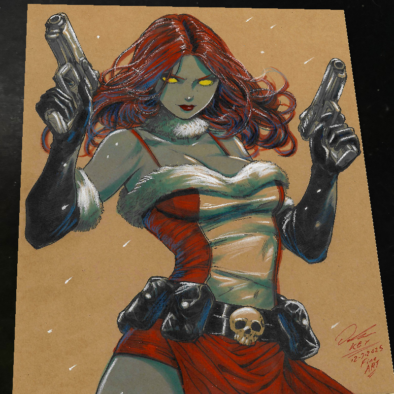 Mystique X-Men Art Print Signed 8.5x11 | Art by Keyeske