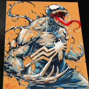 Venom Art Print Signed 8.5x11 | Art by Keyeske