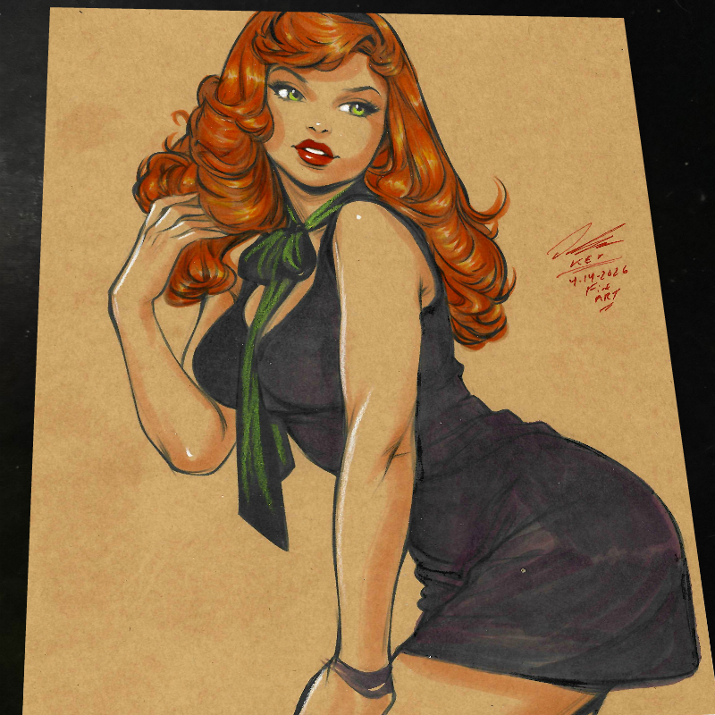 Daphne Blake Scooby-Doo Art Print Signed 8.5x11 | Art by Keyeske