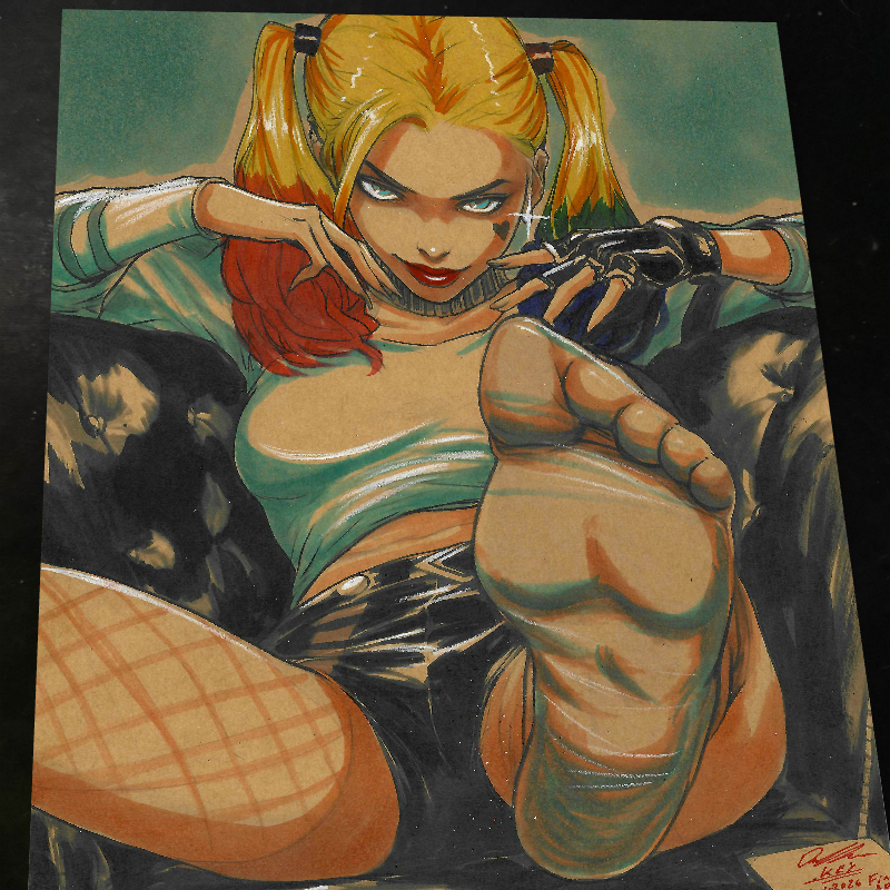 Harley Quinn Print - Marvel art print by Keyeske