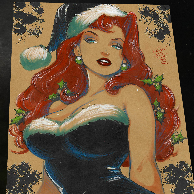 Poison Ivy Art Print Signed 8.5x11 | Art by Keyeske
