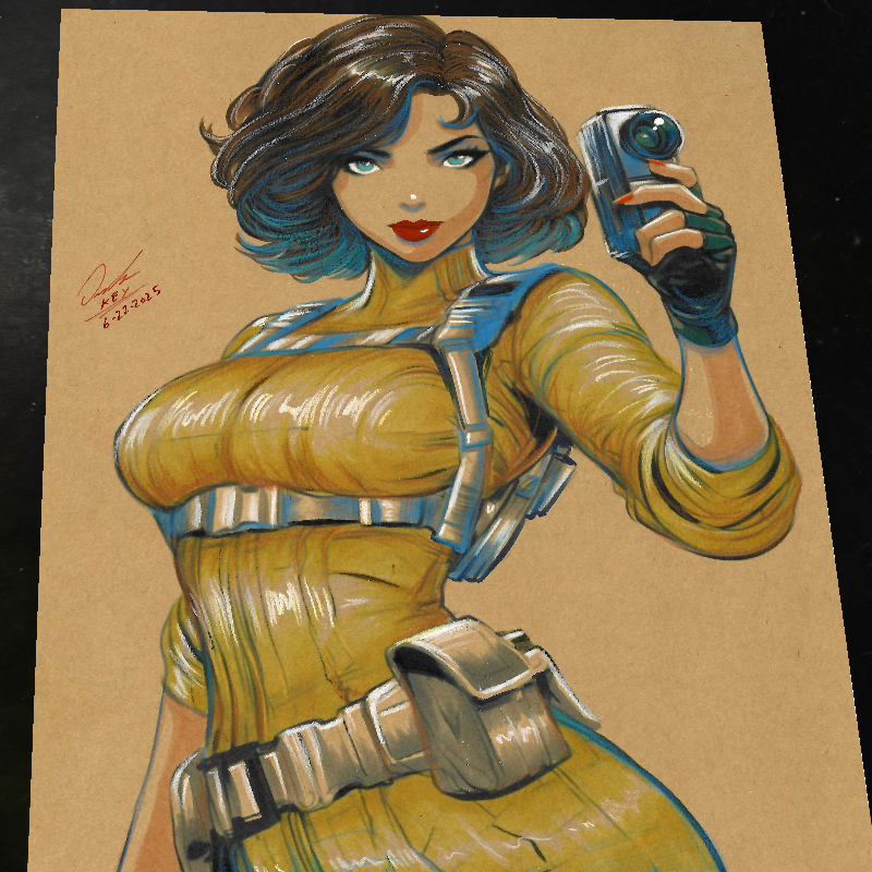 April O'Neil TMNT Art Print Signed 8.5x11 | Art by Keyeske