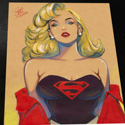 Superwoman art print by Keyeske
