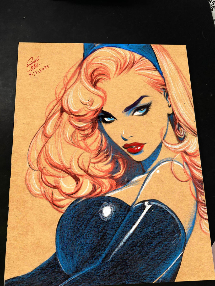 Batgirl Art Print Signed 8.5x11 | Art by Keyeske