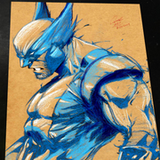 Wolverine X-Men Art Print Signed 8.5x11 | Art by Keyeske