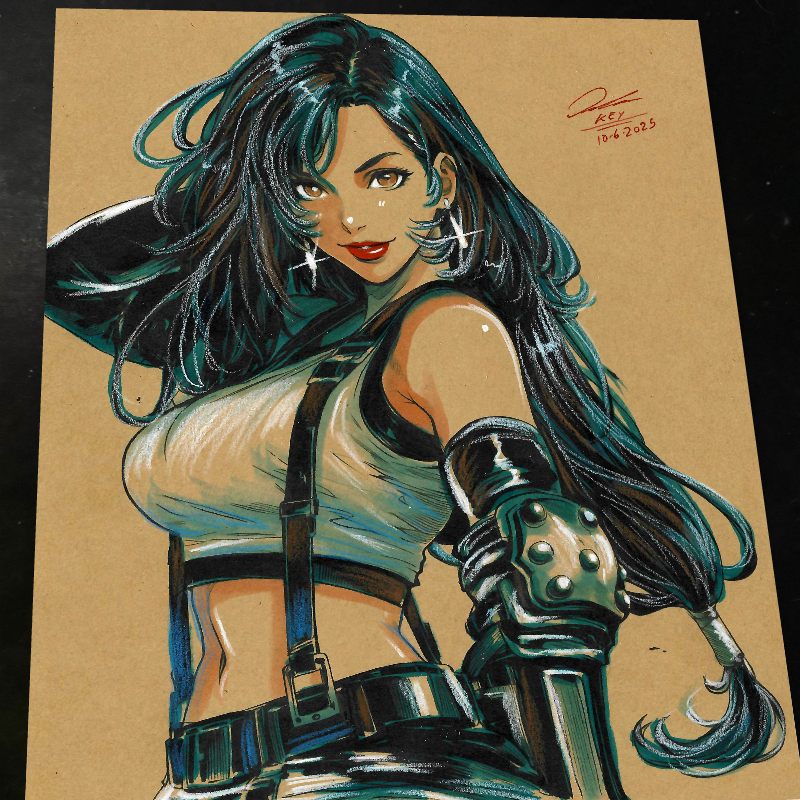 Tifa Lockhart Art Print 8.5x11 Art by Keyeske - Marvel art print by Keyeske