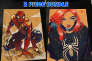[BUNDLE] Spider-Man & Mary Jane Watson - Marvel art print by Keyeske