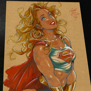 Superwoman art print by Keyeske