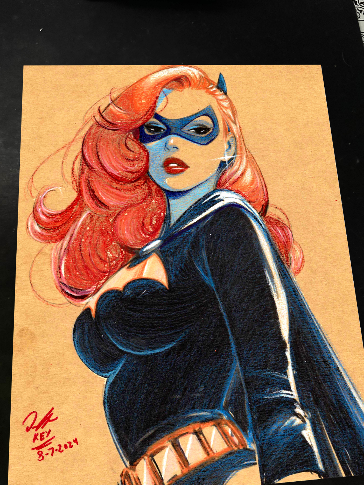 Batgirl Art Print Signed 8.5x11 | Art by Keyeske