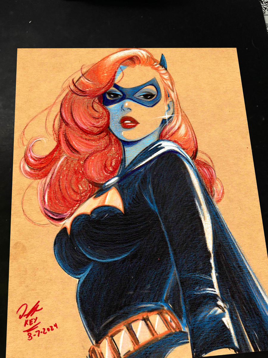 Batgirl Art Print Signed 8.5x11 | Art by Keyeske