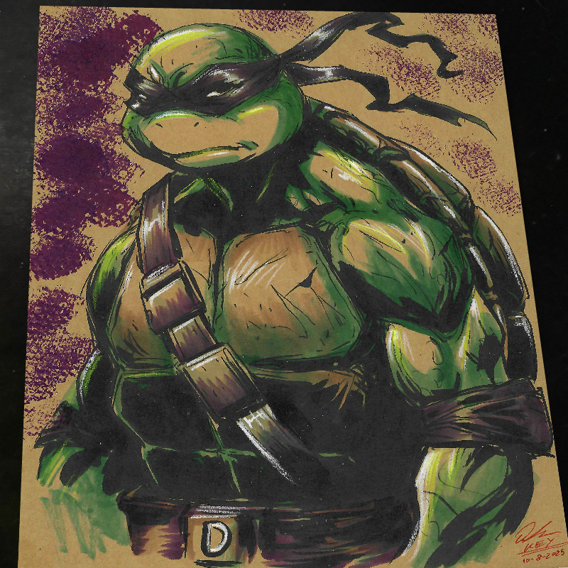 Donatello TMNT Art Print Signed 8.5x11 | Art by Keyeske