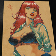 Mary Jane Watson - Marvel art print by Keyeske