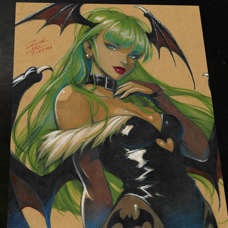 Mary Jane x Venom Art Print Signed 8.5x11 | Art by Keyeske