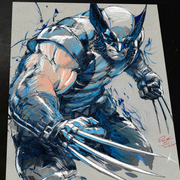 Wolverine X-Men Art Print Signed 8.5x11 | Art by Keyeske