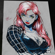Mary Jane Watson - Marvel art print by Keyeske