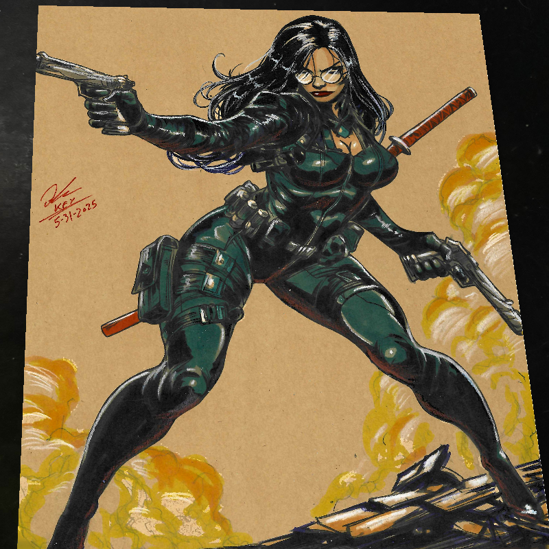 Baroness G.I. Joe Art Print Signed 8.5x11 | Art by Keyeske