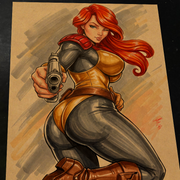 Scarlett G.I. Joe Art Print Signed 8.5x11 | Art by Keyeske