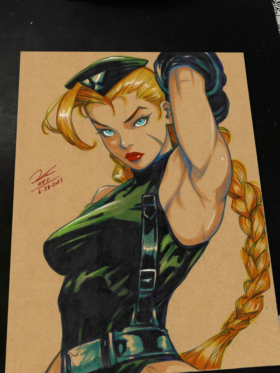 Cammy Street Fighter Art Print Signed 8.5x11 | Art by Keyeske