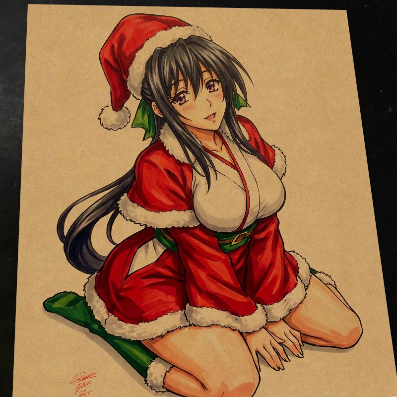 Akeno Himejima High School DxD Art Print Signed 8.5x11 | Art by Keyeske