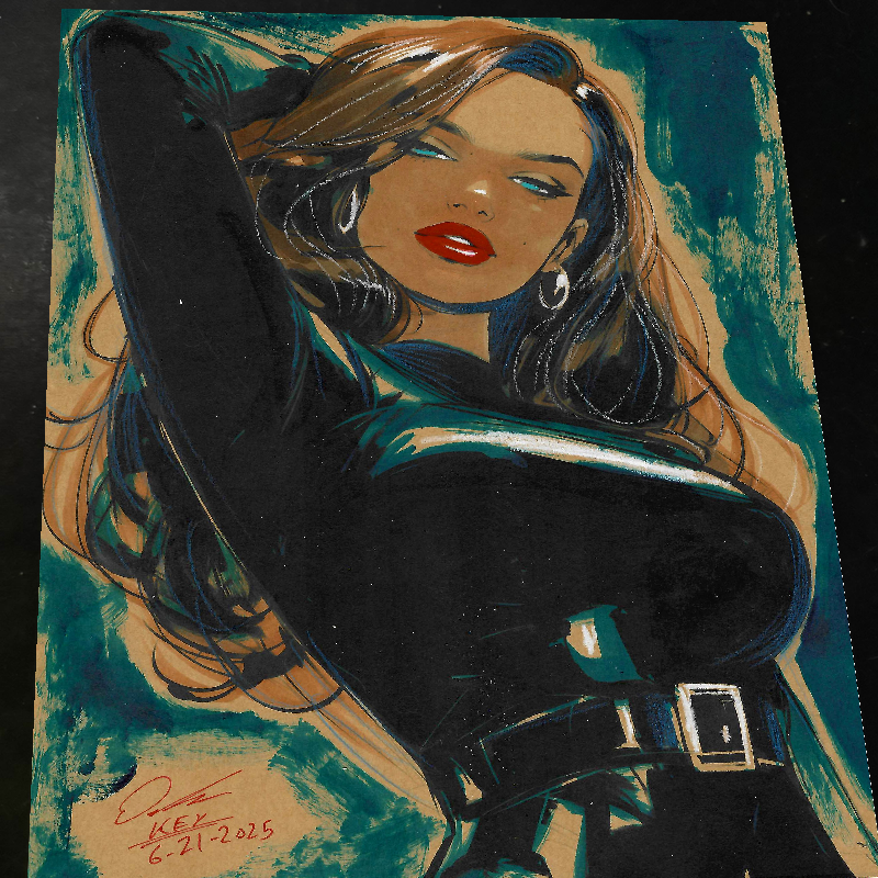 Talia Al Ghul Art Print Signed 8.5x11 | Art by Keyeske