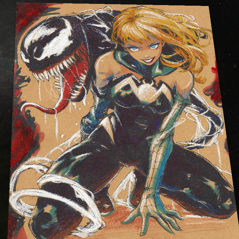 Gwen Stacy Art Print Signed 8.5x11 | Art by Keyeske