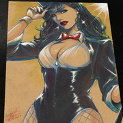 Zatanna Art Print Signed 8.5x11 | Art by Keyeske