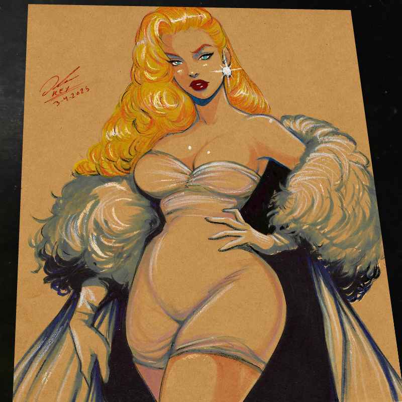Emma Frost X-Men art print by Keyeske