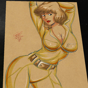 April O'Neil TMNT Classic Cartoon art print by Keyeske