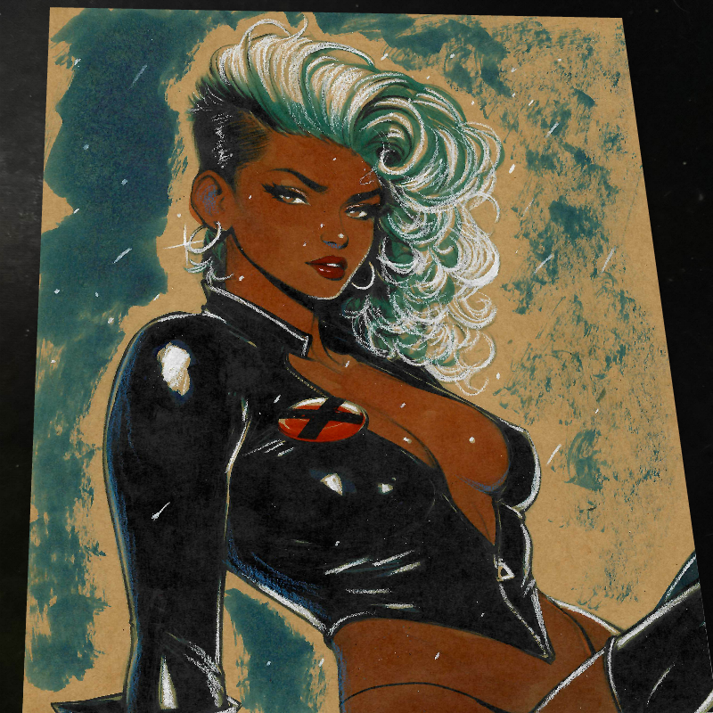 Storm X-Men Art Print Signed 8.5x11 | Art by Keyeske