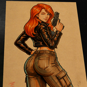 Scarlett G.I. Joe Art Print Signed 8.5x11 | Art by Keyeske