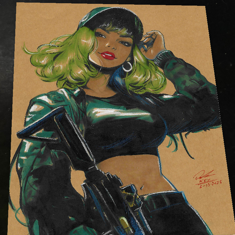 Ella art print by Keyeske