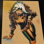 Rogue X-Men Art Print Signed 8.5x11 | Art by Keyeske