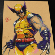 Wolverine X-Men Art Print Signed 8.5x11 | Art by Keyeske