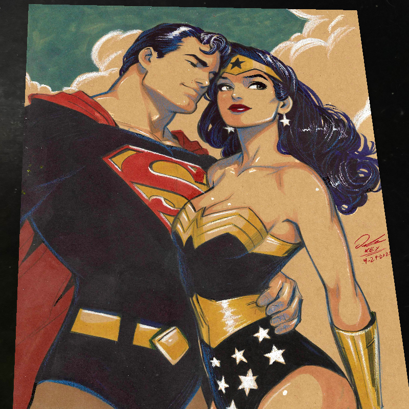 Wonder Woman Art Print Signed 8.5x11 | Art by Keyeske
