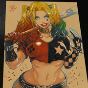 Harley Quinn Print - Marvel art print by Keyeske