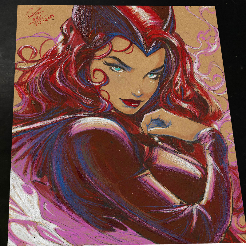 Scarlet Witch - Marvel art print by Keyeske