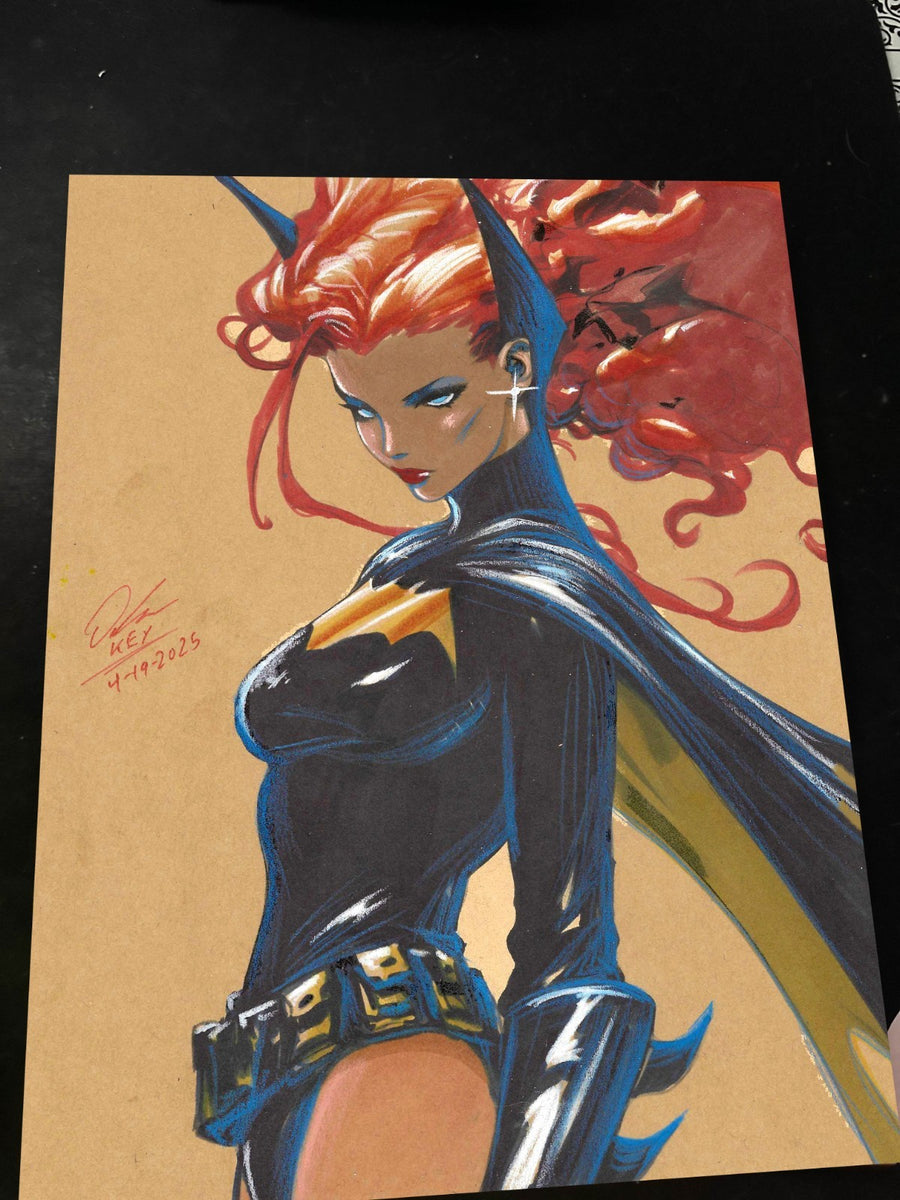 Batgirl Art Print Signed 8.5x11 | Art by Keyeske