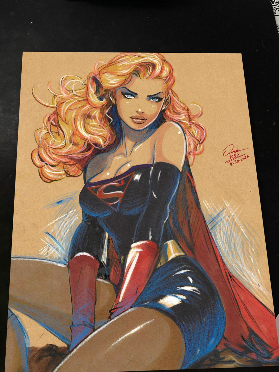 Superwoman art print by Keyeske