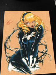 Gwen Stacy x Venom - Marvel art print by Keyeske