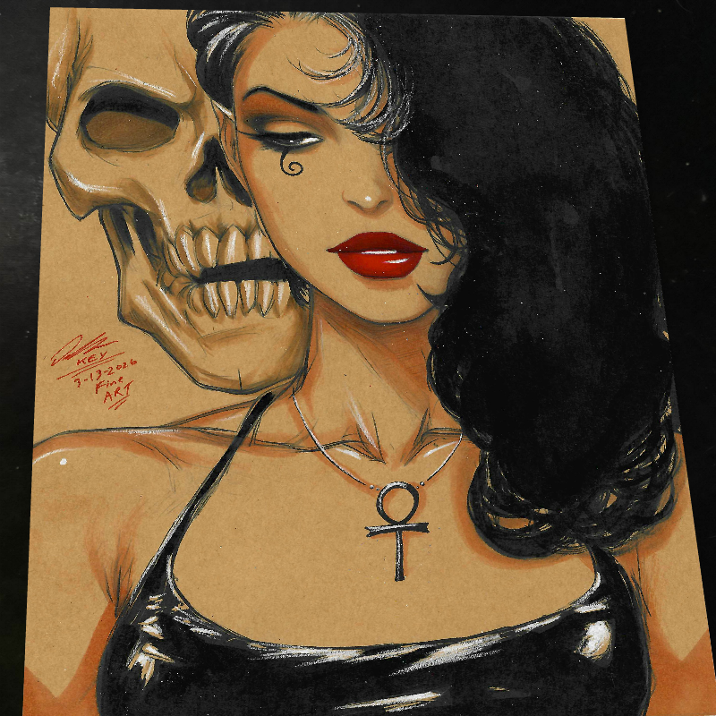 Death of the Endless Art Print Signed 8.5x11 | Art by Keyeske