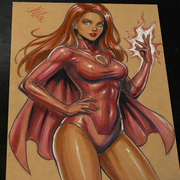 Atom Eve Invincible Art Print Signed 8.5x11 | Art by Keyeske