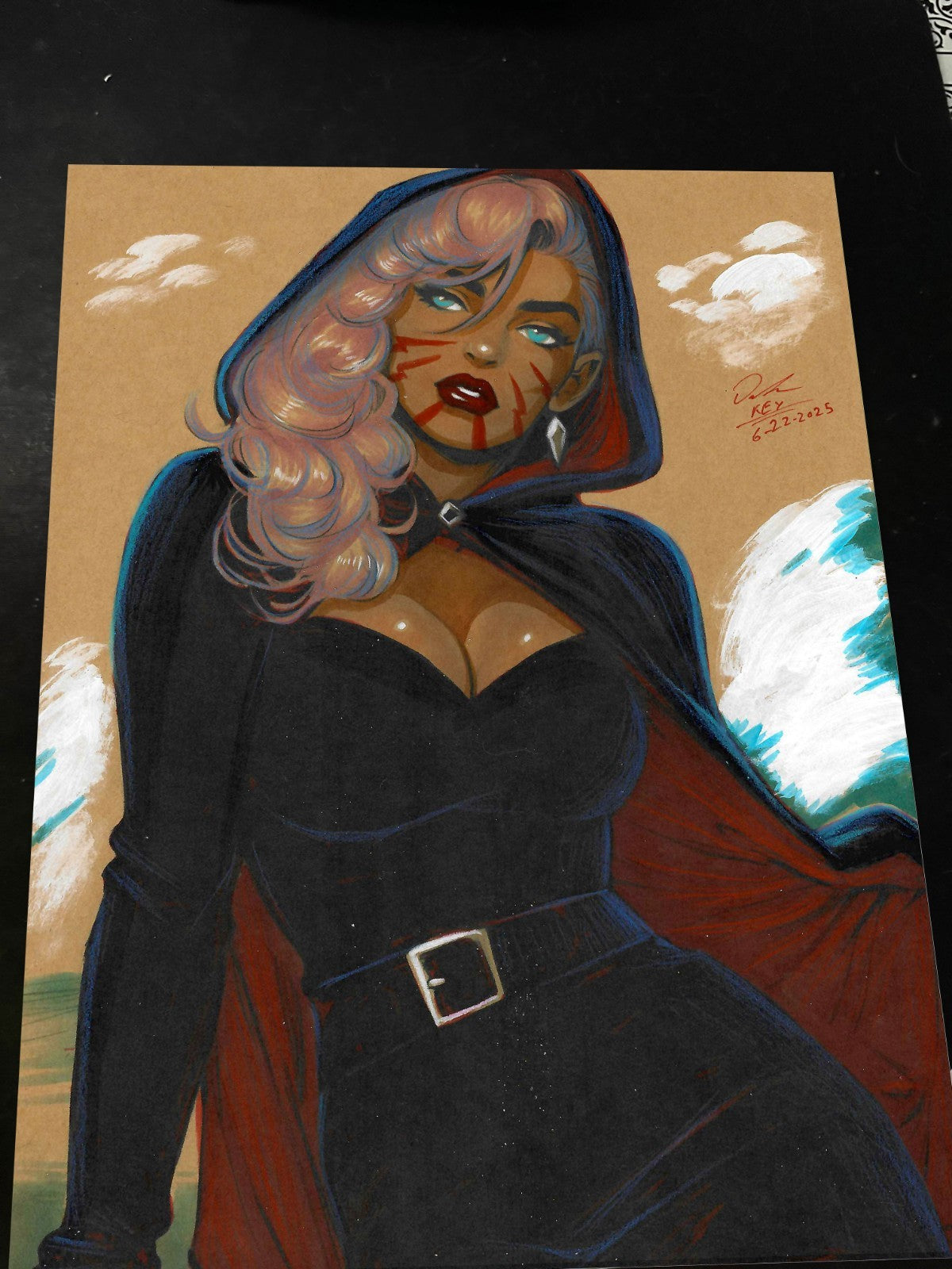 Pandora Art Print Signed 8.5x11 | Art by Keyeske
