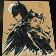 Batman - Marvel art print by Keyeske