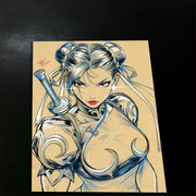 Chun Li Street Fighter - Marvel art print by Keyeske