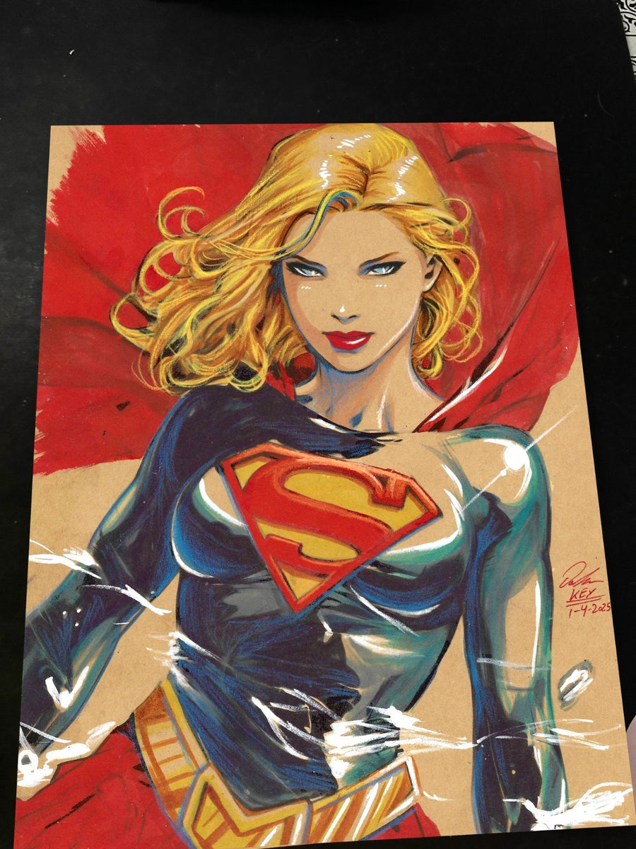 Superwoman art print by Keyeske