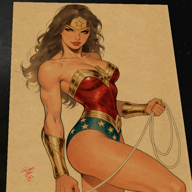 Wonder Woman art print by Keyeske
